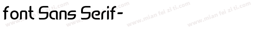 font Sans Serif字体转换